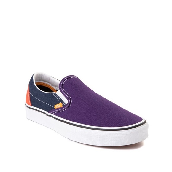 purple and orange vans